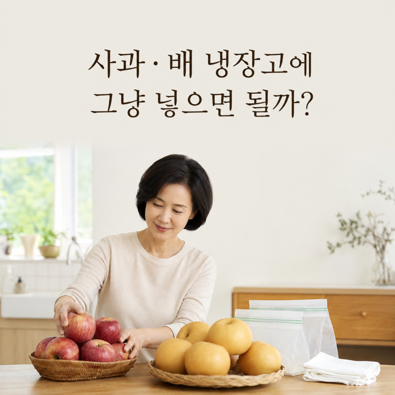 사과·배 냉장고에 그냥 넣으면 될까? 추석 과일 오래 보관하는 방법