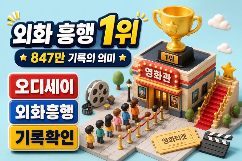 오디세이 외화 흥행 1위, 847만 기록의 의미