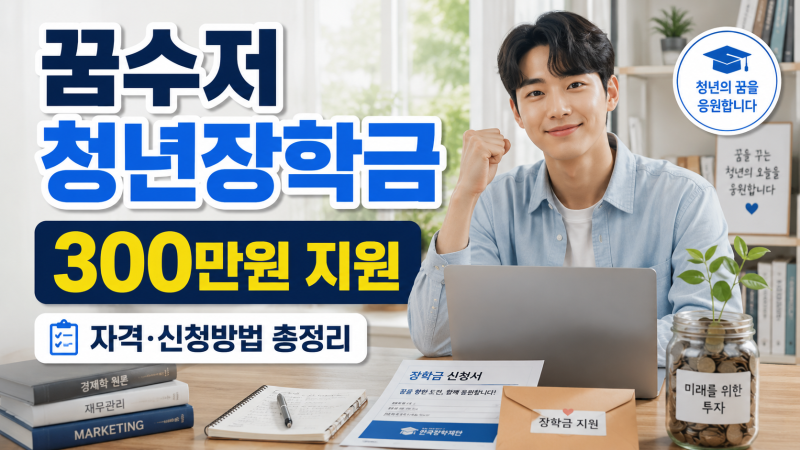 꿈수저 청년장학금 300만원 신청방법과 자격 총정리, 시즌20 마감 후 다음 모집은?