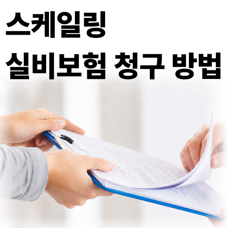 스케일링 실비보험 청구 방법, 어떻게 하면 될까요?