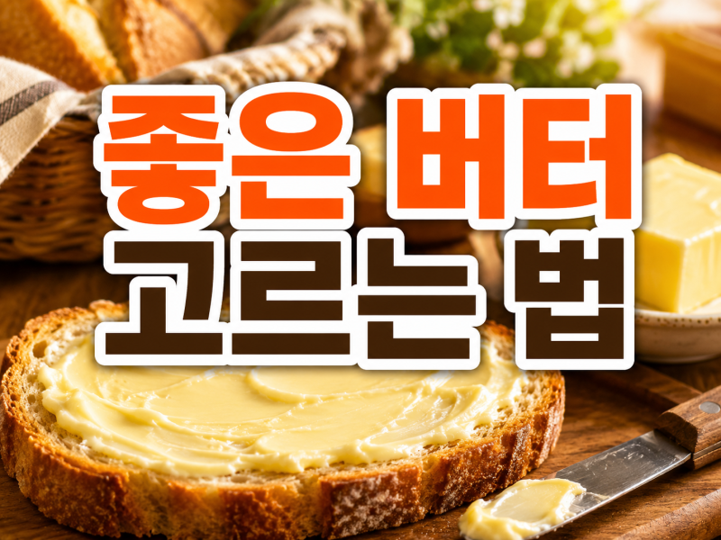 좋은 버터 고르는 법, 무염버터&가염버터&발효버터 차이까지