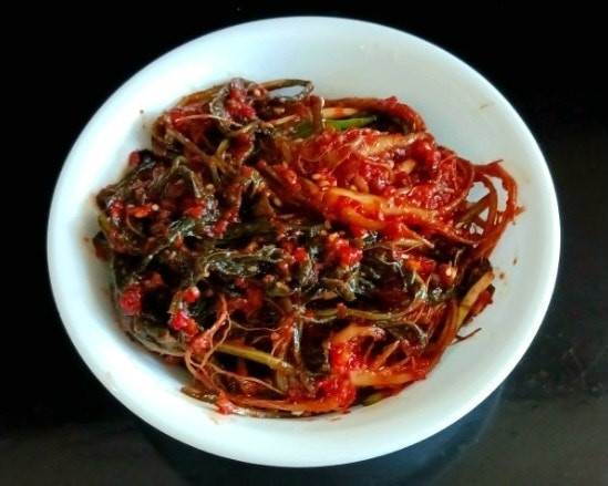 텃밭 고들빼기로 담근 고들빼기김치, 쓴맛 빼는 법과 양념 비율