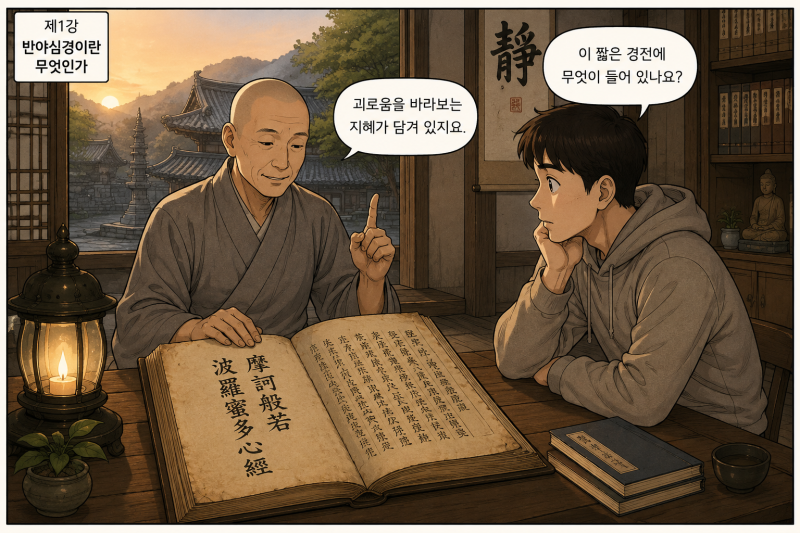 반야심경 50강 / 제1강 — 반야심경이란 무엇인가「260여 자에 담긴 ‘고통을 건너는 지혜’」