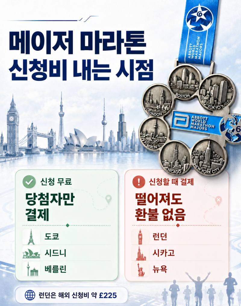 세계 메이저 마라톤 총정리｜2027 일정·신청방법·6스타·9스타