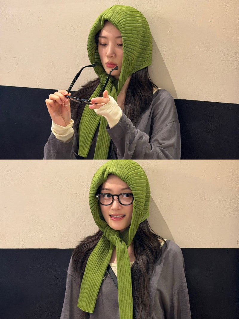 정채연 패션 인스타그램 속 사복 착장 어디 거? 온앤온 가디건, 스커트, 니트 옷 정보
