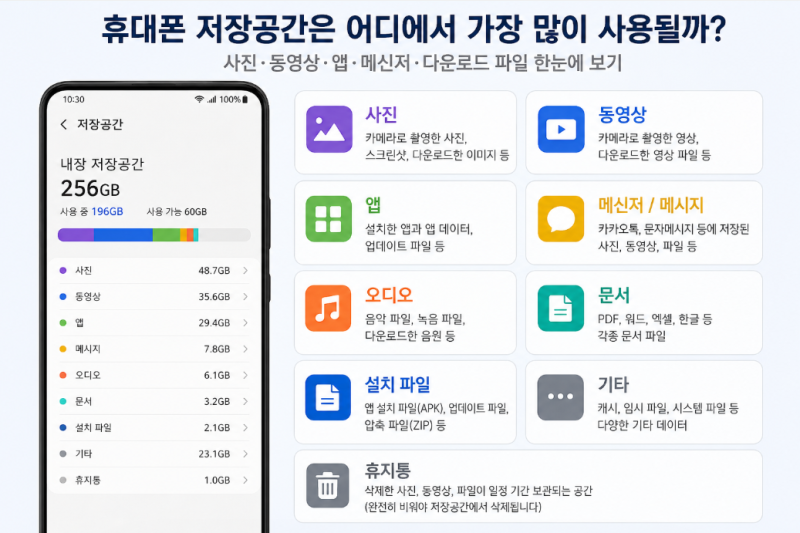 휴대폰 저장공간 부족할 때 해결 방법 용량 확보하는 방법 총정리안녕하세요!