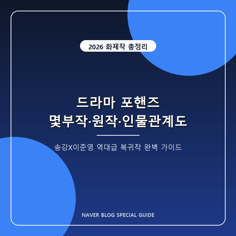 드라마 포핸즈 나무위키 총정리: 송강X이준영 복귀작 몇부작·원작·인물관계도 완벽 가이드