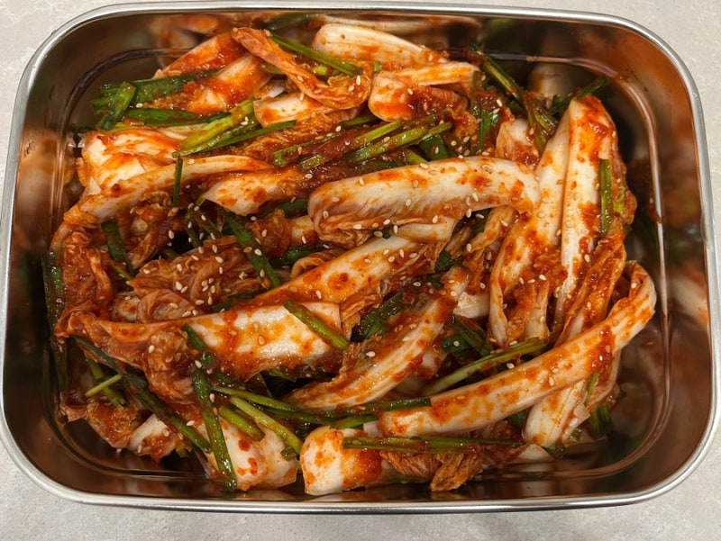 알배추 겉절이 만드는 법, 아삭한 알배추김치 맛있게 담그는 레시피
