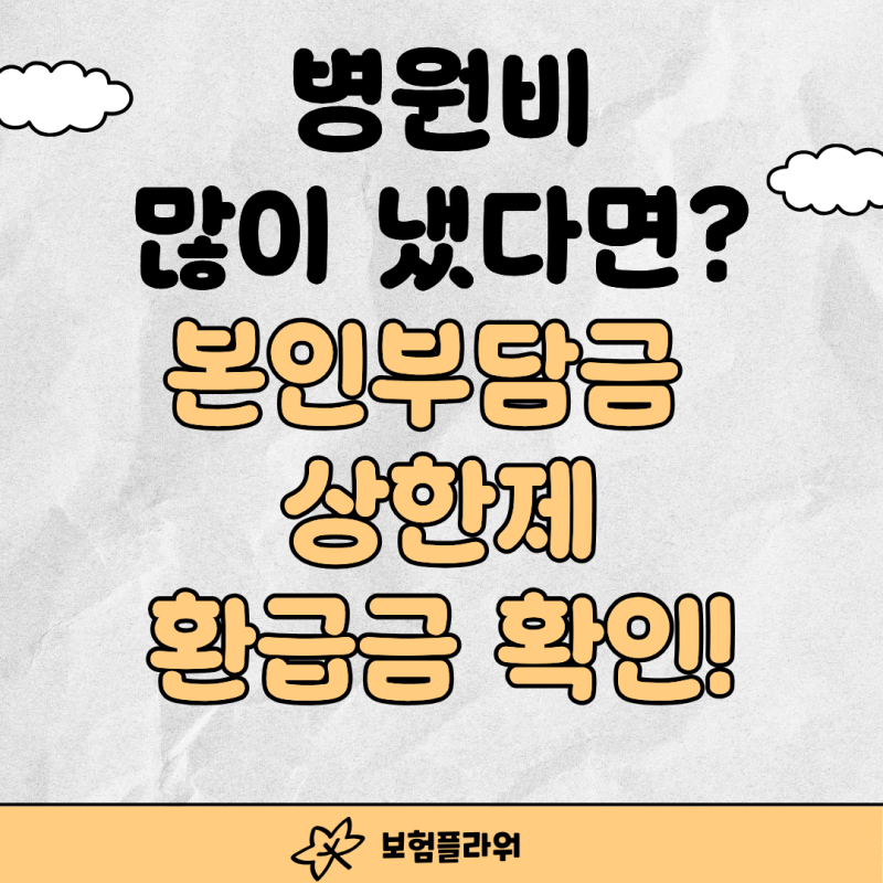 병원비 많이 냈다면 꼭 확인! 본인부담상한제 환급금 받는 방법