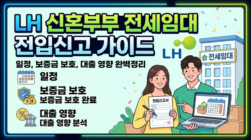 LH 신혼부부 전세임대 전입신고 가이드: 일정, 보증금 보호, 대출 영향 완벽 정리