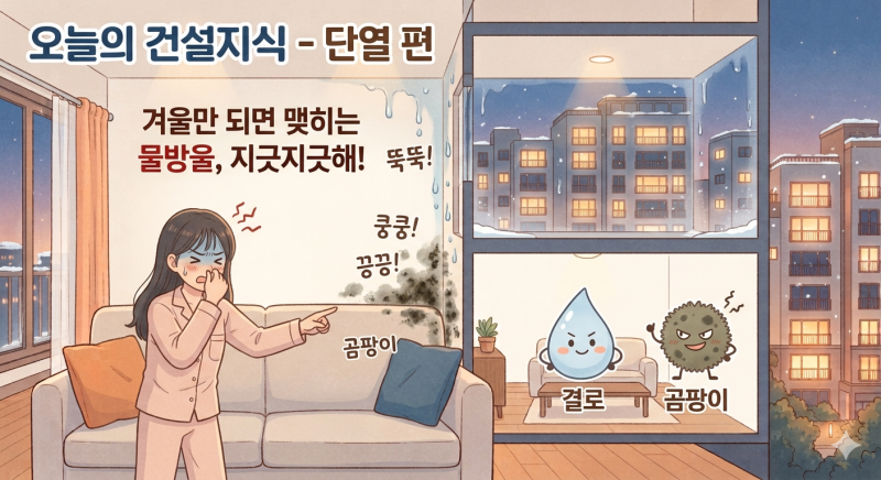 [오늘의 건설지식] 겨울만 되면 찾아오는 아파트 결로·곰팡이, '이 단열' 때문이라고? (내단....