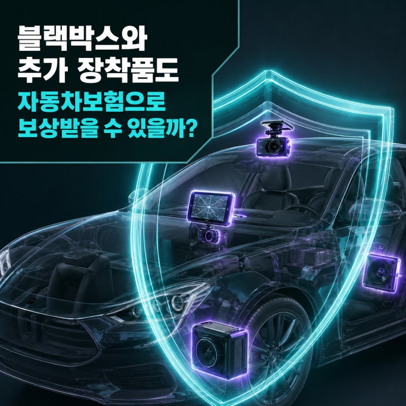 블랙박스와 추가 장착품도 자동차보험으로 보상받을 수 있을까?