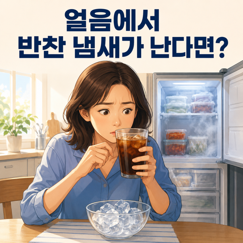 냉동실 얼음에서 반찬 냄새가 난다면? 원인·얼음틀 세척방법