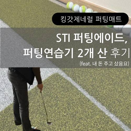 퍼팅 연습기 추천, 너무 좋아서 2개 산 STI 퍼팅에이드 퍼팅매트(진짜 잔디 같음)