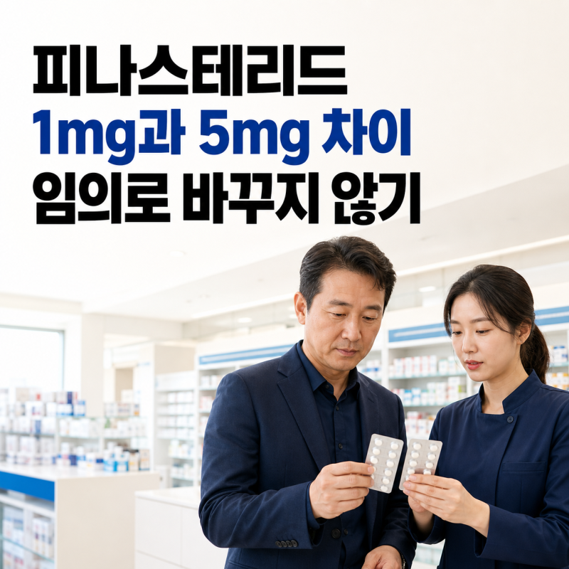 피나스테리드 1mg·5mg, 탈모약과 전립선약은 바꿔 먹어도 될까?