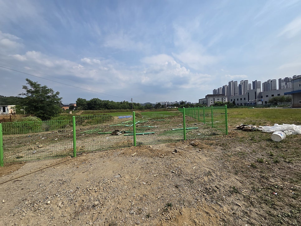 평택휀스 공장부지 총길이 300M 공터 펜스 설치