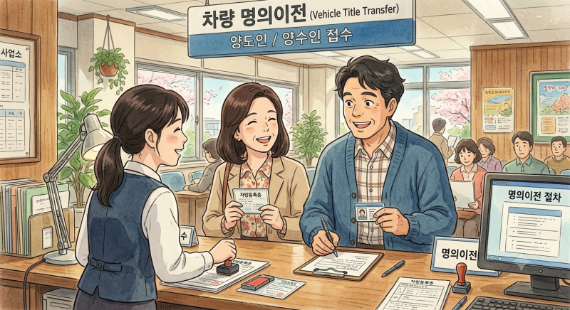 [자동차 명의이전 신청] 양수인 준비 서류부터 대리인 신청 팁까지