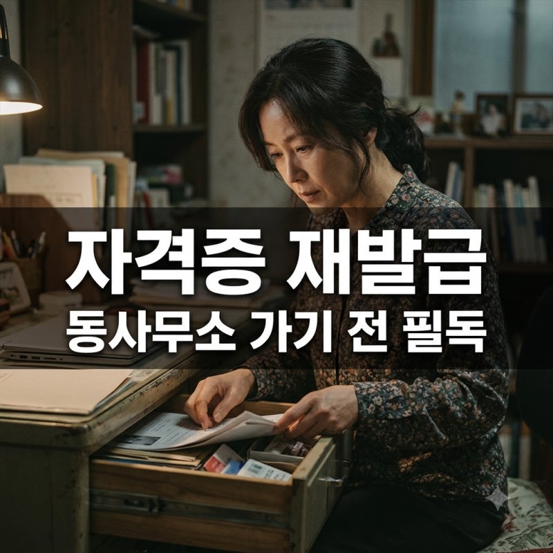 "동사무소 가면 되나요?" 요양보호사 자격증 재발급, 헛걸음 안 하는 3분 해결법