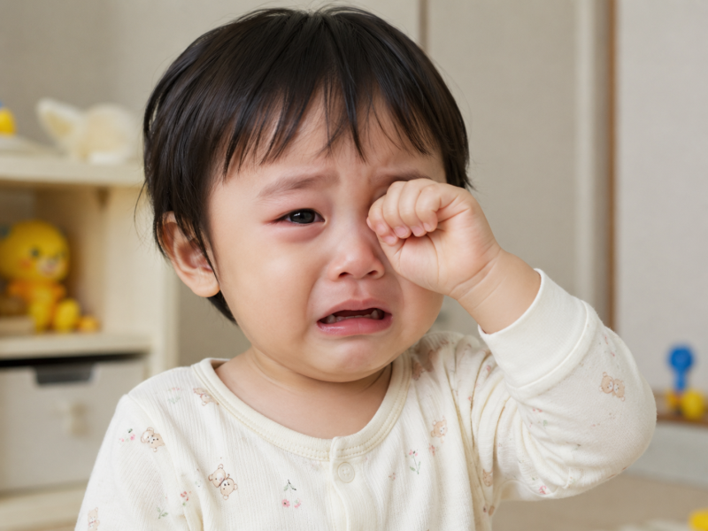 두돌 아기 눈병, 갑자기 눈이 빨개졌어요｜눈 충혈 원인과 대처법