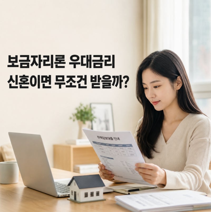 보금자리론 우대금리 최대 1%, 신혼부부라면 무조건 받을까?