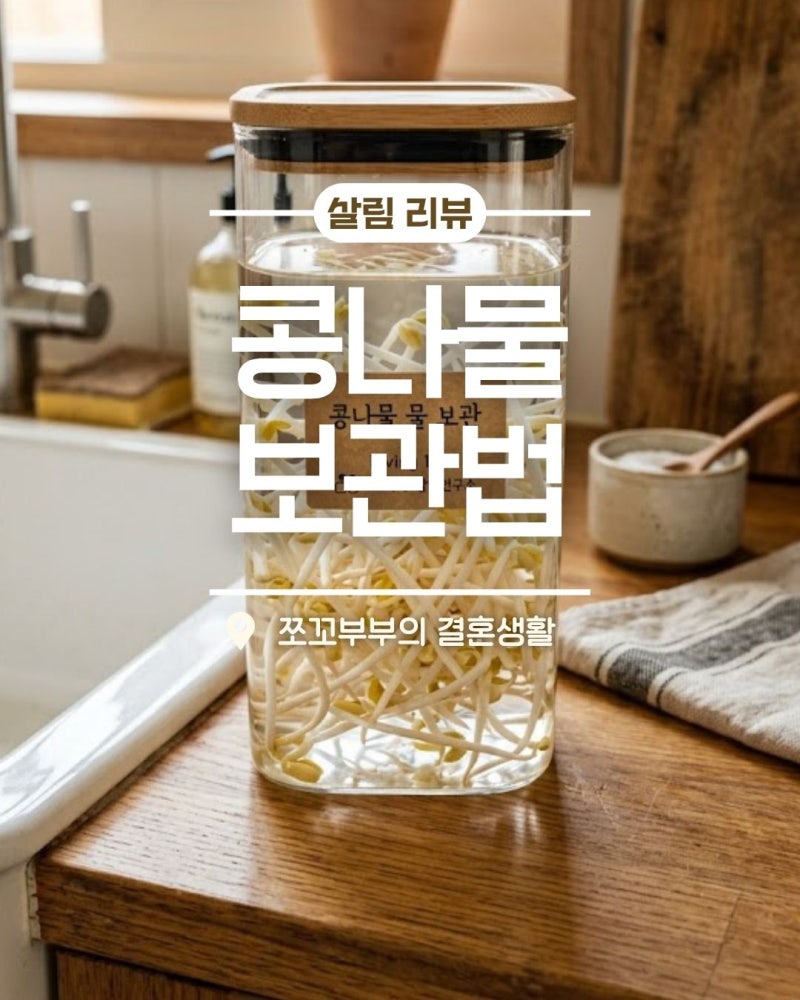 콩나물 비닐째 냉장고에 그냥 넣으셨나요? 콩나물 일주일 내내 아삭하게 보관 비법