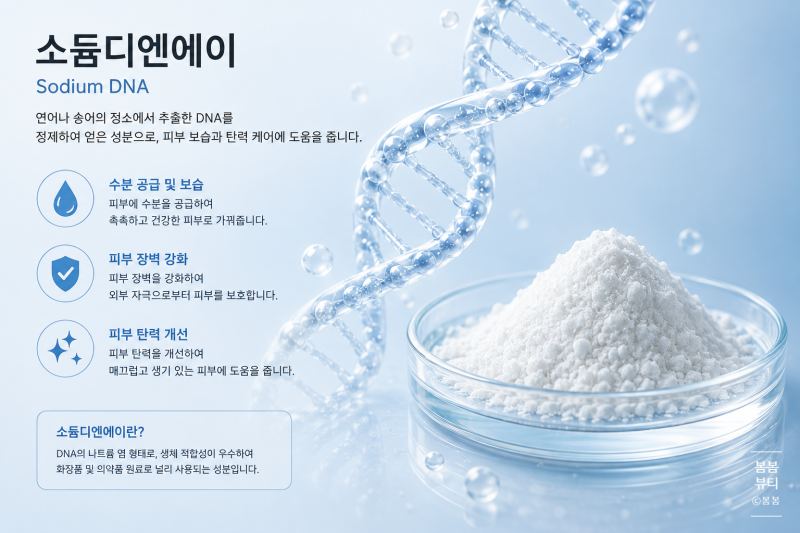 화장품성분 PDRN 소듐디엔에이ㅣ 탄력개선 잔주름완화 제품추천