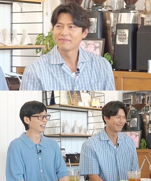 현빈이 잡아본 유재석 삼두근…"더 얇아졌다" 한마디에 60kg 논란 또 터졌다