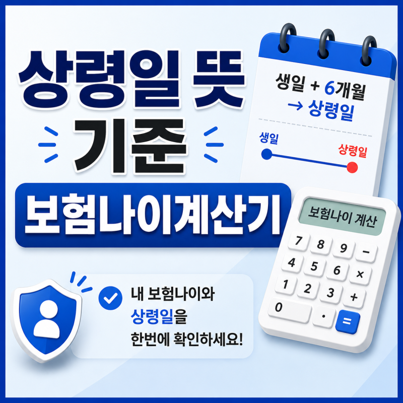 상령일 뜻 기준 보험나이계산기 정리