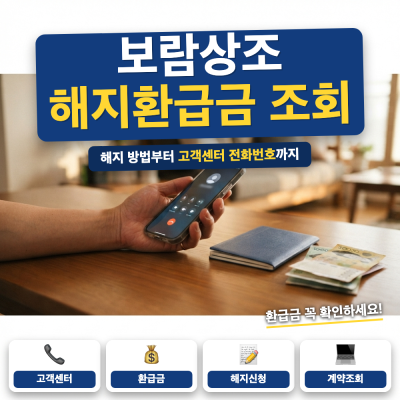 보람상조 해지환급금 조회, 해지 방법 안내 (+ 고객센터 전화번호, 계산기)