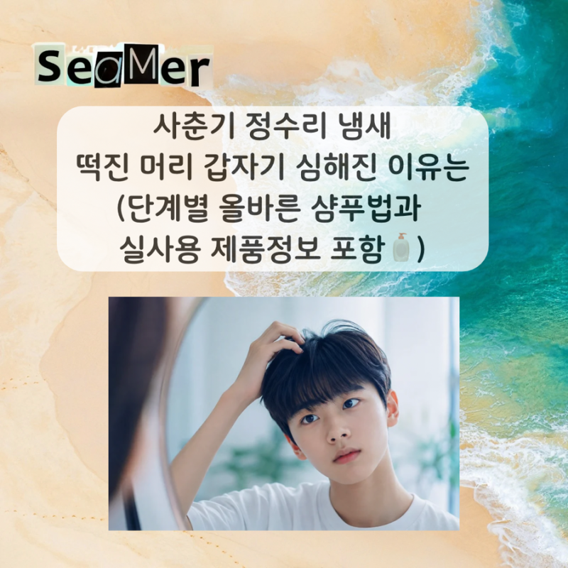 사춘기 정수리 냄새, 떡진 머리 갑자기 심해진 이유는 (단계별 올바른 샴푸법과 실사용 제품....