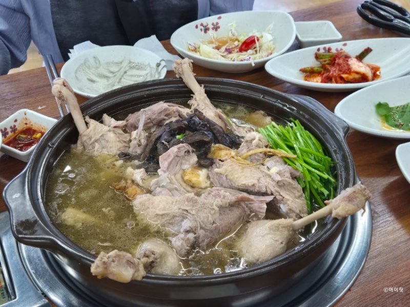 전주 삼천동 보양식 다오리 숯불구이 부모님이 다시 찾은 한방능이오리백숙
