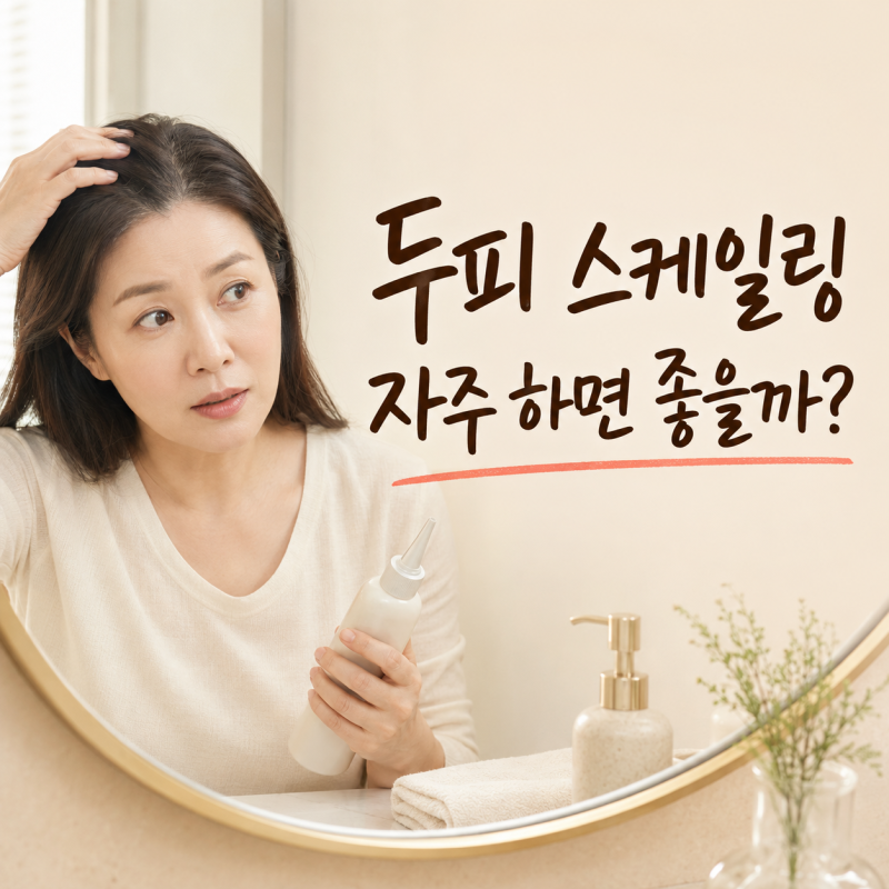 두피 스케일링 주기, 자주 하면 두피에 좋을까?