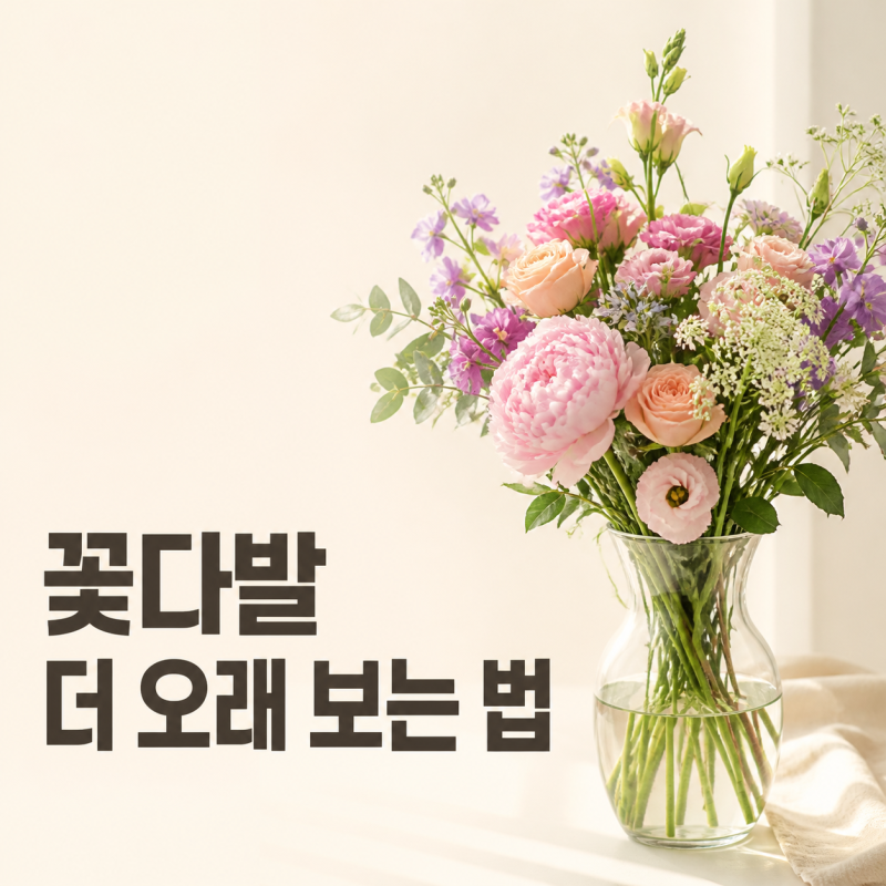 꽃다발 오래 보관 하는 보관법, 꼭 챙길 3가지