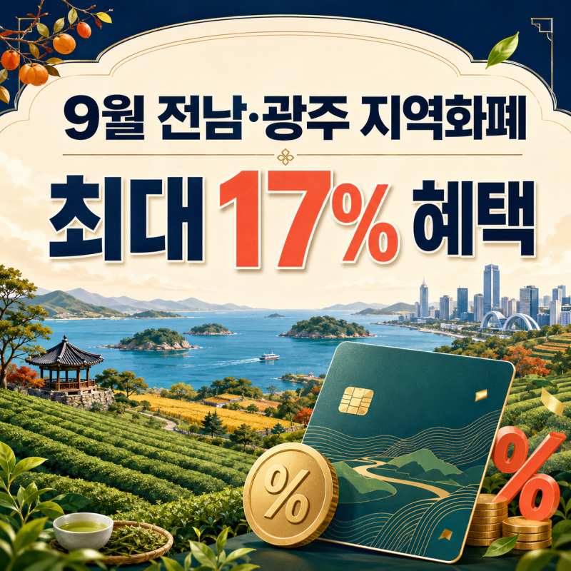 2026년 9월 전남·광주 지역화폐 총정리｜담양·영광·화순 최대 17%