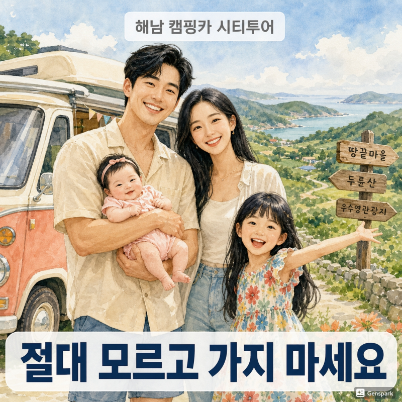 해남 캠핑카 시티투어 절대 모르고 예약하지 마세요 | 가격·예약·코스·꿀팁 완전 정리