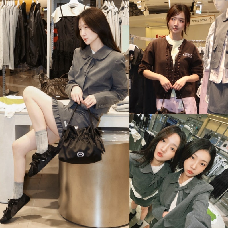 8SECONDS x MINJU KIM聯名款｜LE SSERAFIM許允眞開襟衫、花卉裙、女裝套裝穿搭實測心得