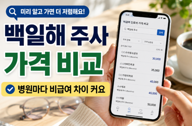 조부모·육아도우미 필수! 성인 백일해 예방접종 병원 추천 및 비용 절약 꿀팁