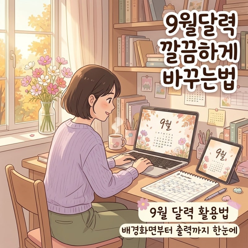 은조캘리 2026년 9월 달력·배경화면 활용법, 다운로드 전 꼭 볼 포인트