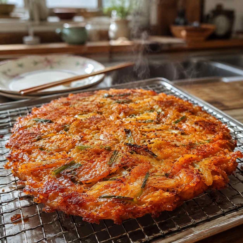 바삭한 김치전 레시피 반죽 비율과 튀김가루 황금 배합 노하우