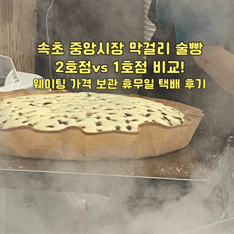 속초 중앙시장 막걸리 술빵 2호점vs 1호점 방문 후기 비교! 웨이팅 가격 보관 휴무일 택배 후....