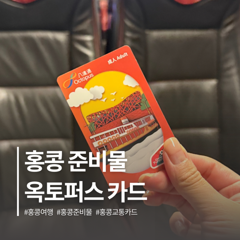 홍콩 옥토퍼스카드 여행 필수 준비물 종류 구매 충전 마이너스 사용 총정리