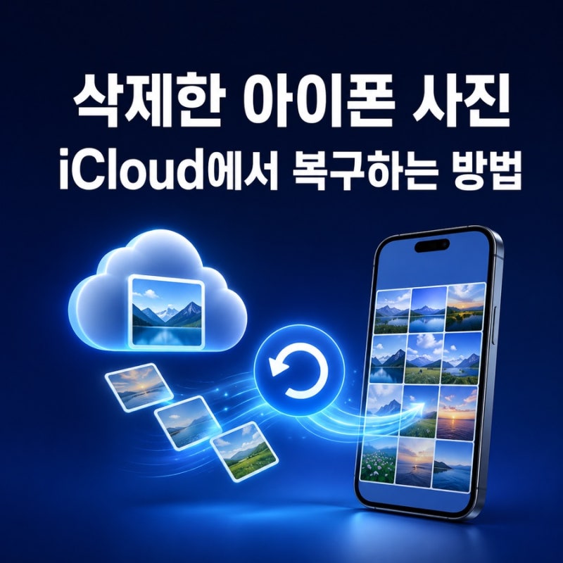 아이폰 사진 삭제했는데 아이클라우드 (iCloud)에서도 사라졌을 때 복구하는 방법