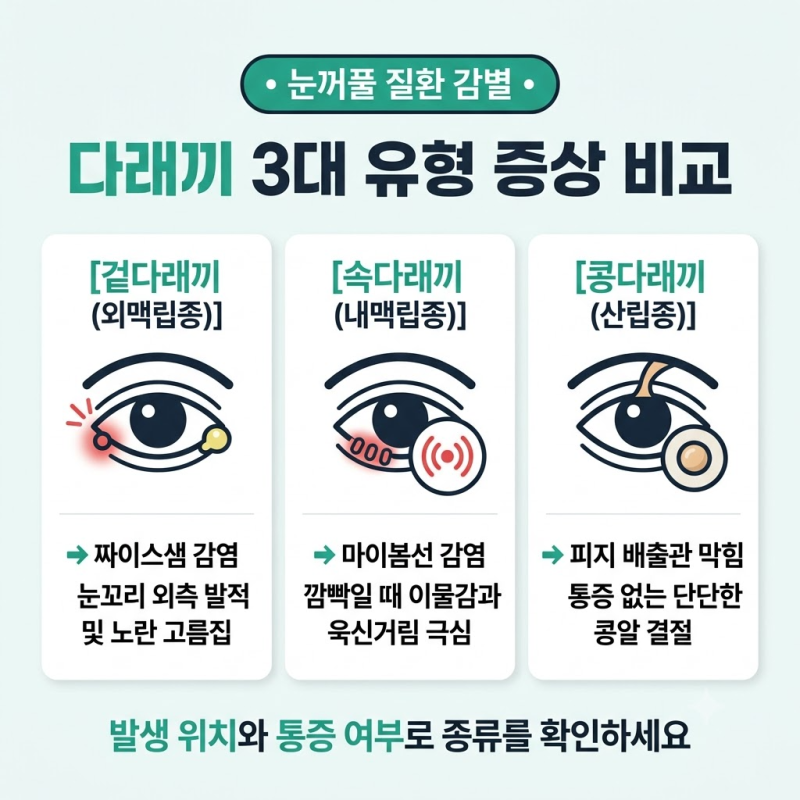 눈 다래끼 났을 때 약국에서 꼭 사야 할 3가지 ㅡ 항균 점안액부터 소염제까지 완벽 가이드