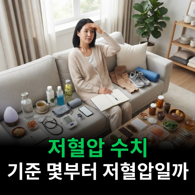 저혈압 수치 기준 몇부터 저혈압일까