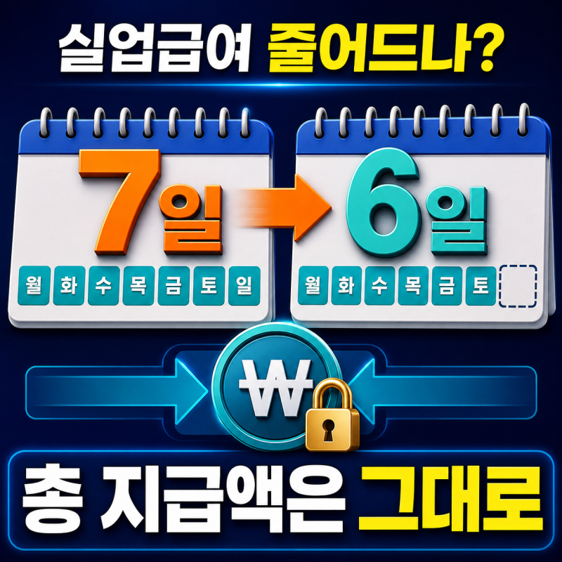 실업급여 주 7일→6일로 줄어든다? 총액·지급기간 그대로, 고용보험료 2027년 인상