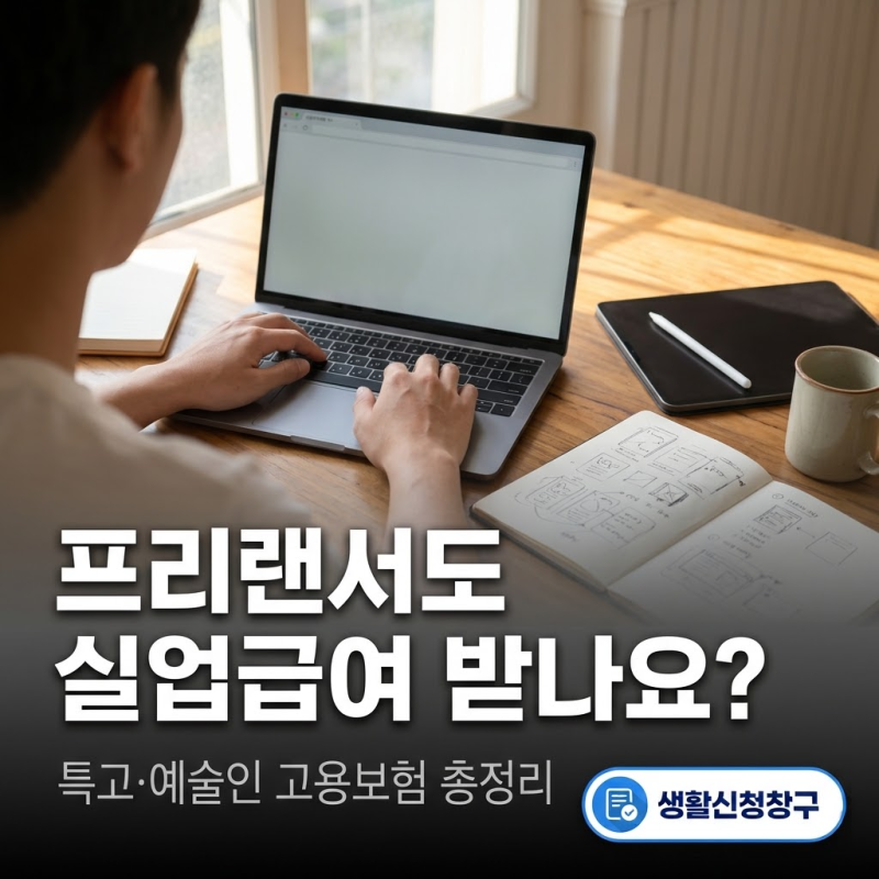 프리랜서 실업급여 받는 조건 총정리 (+특고·예술인 고용보험, 건강검진)