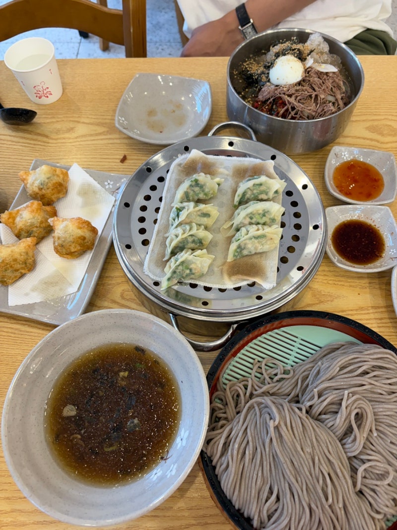 만수역 모밀 맛집ㅣ 자가제면 모밀지기 방문 후기 (판모밀, 냉모밀, 만두)