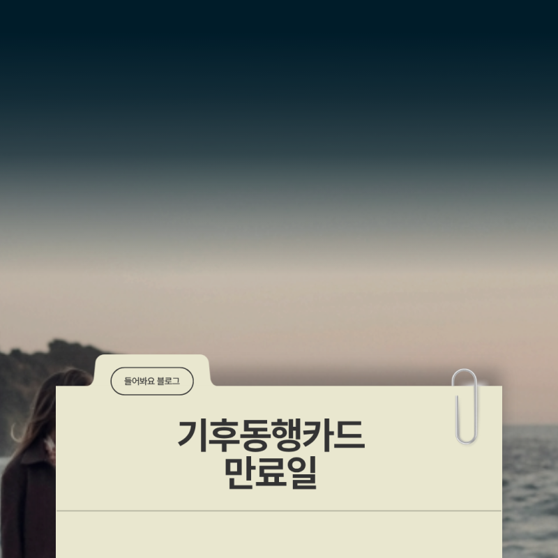 기후동행카드 만료일 확인법과 만료 전 재충전 시 유의점