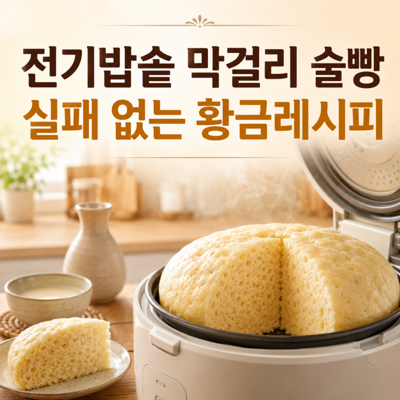 막걸리 술빵 만들기, 실패 없는 전기밥솥 활용 꿀팁