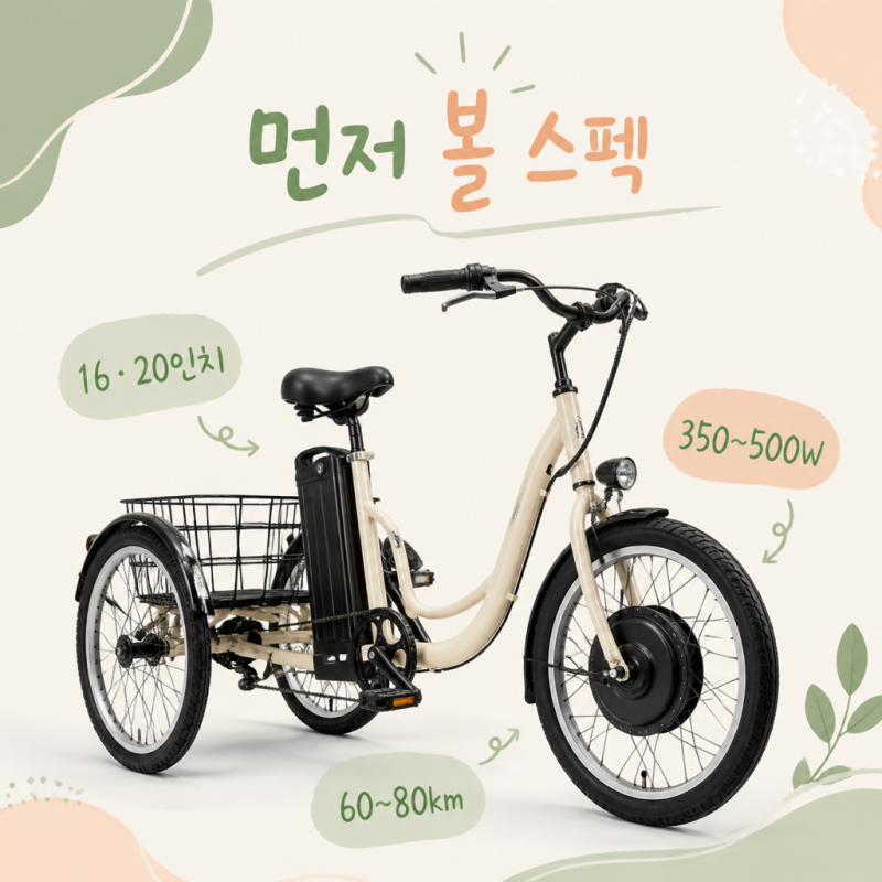 "부모님 선물로 딱이에요" 세발전기자전거 전기자전거추천 3단계, 전기자전거면허도 확인